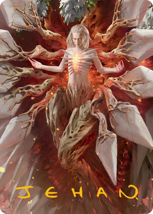Wrenn and Realmbreaker Art Card (Gold-Stamped Signature) [March of the Machine Art Series] | Deep Dive Games St. Marys