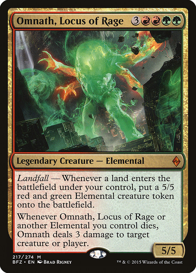 Omnath, Locus of Rage [Battle for Zendikar] | Deep Dive Games St. Marys
