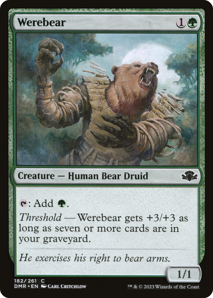 Werebear [Dominaria Remastered] | Deep Dive Games St. Marys