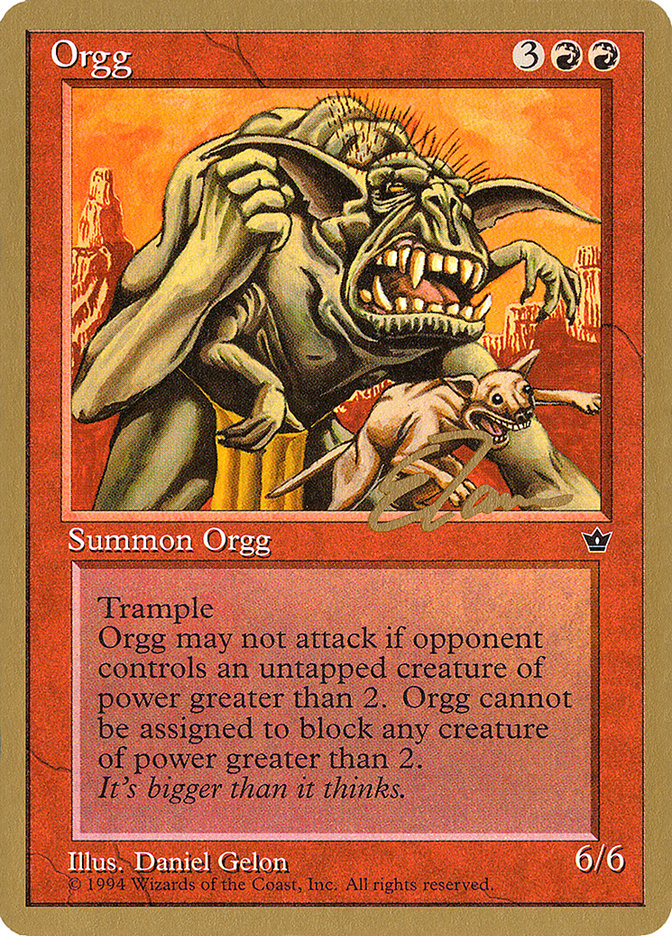 Orgg (Eric Tam) [Pro Tour Collector Set] | Deep Dive Games St. Marys