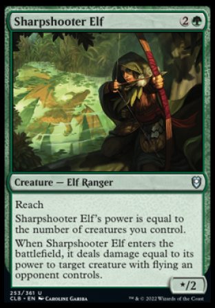 Sharpshooter Elf [Commander Legends: Battle for Baldur's Gate] | Deep Dive Games St. Marys