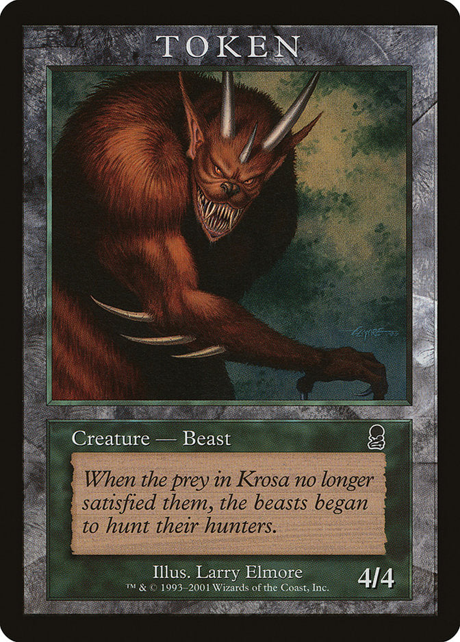 Beast Token [Magic Player Rewards 2001] | Deep Dive Games St. Marys