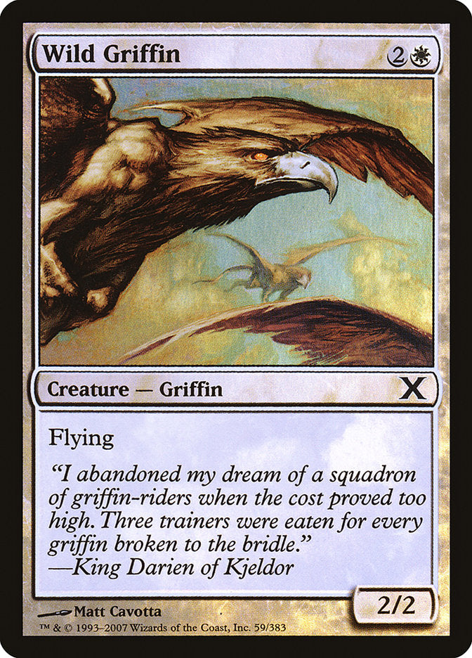 Wild Griffin (Premium Foil) [Tenth Edition] | Deep Dive Games St. Marys