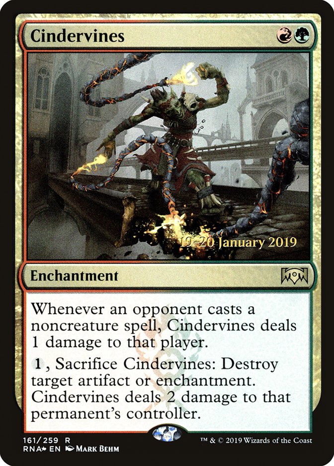 Cindervines [Ravnica Allegiance Prerelease Promos] | Deep Dive Games St. Marys