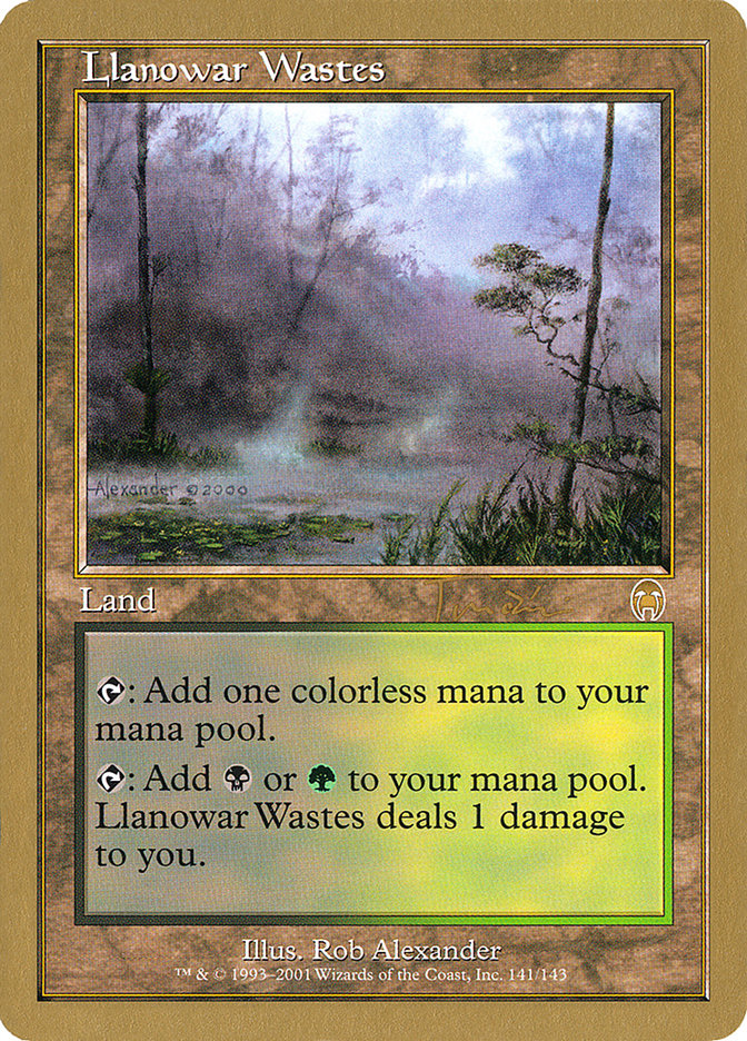 Llanowar Wastes (Jan Tomcani) [World Championship Decks 2001] | Deep Dive Games St. Marys