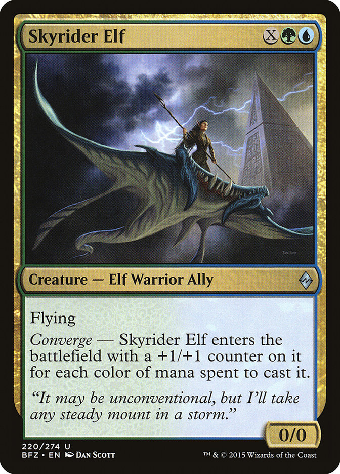 Skyrider Elf [Battle for Zendikar] | Deep Dive Games St. Marys