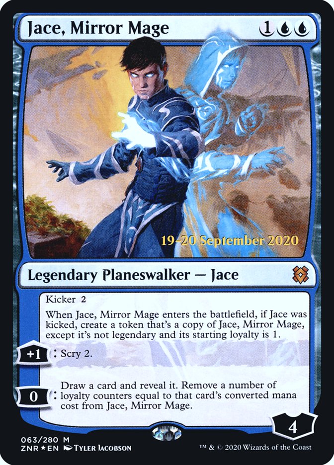 Jace, Mirror Mage [Zendikar Rising Prerelease Promos] | Deep Dive Games St. Marys