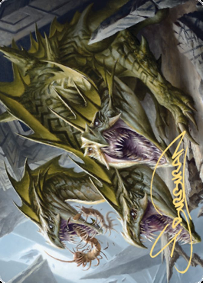 Grakmaw, Skyclave Ravager Art Card (Gold-Stamped Signature) [Zendikar Rising Art Series] | Deep Dive Games St. Marys