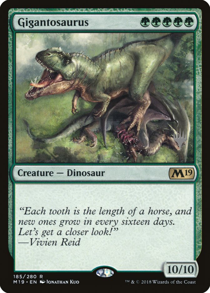 Gigantosaurus (Promo Pack) [Core Set 2019 Promos] | Deep Dive Games St. Marys