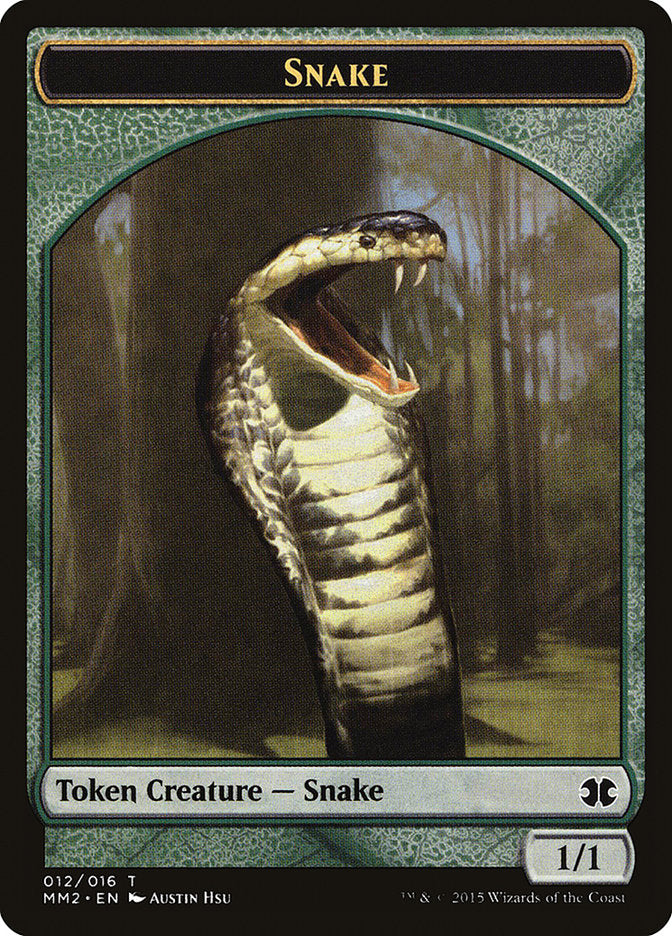 Snake Token [Modern Masters 2015 Tokens] | Deep Dive Games St. Marys