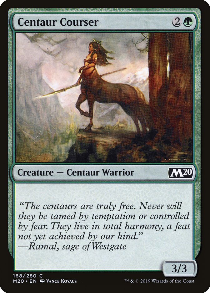 Centaur Courser [Core Set 2020] | Deep Dive Games St. Marys