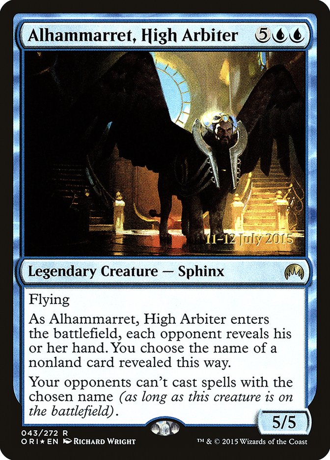 Alhammarret, High Arbiter [Magic Origins Prerelease Promos] | Deep Dive Games St. Marys