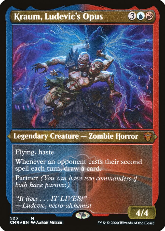 Kraum, Ludevic's Opus (Etched) [Commander Legends] | Deep Dive Games St. Marys