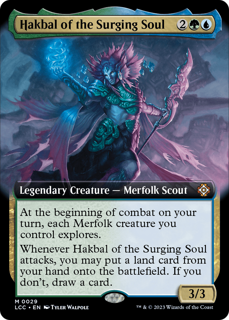 Hakbal of the Surging Soul (Extended Art) [The Lost Caverns of Ixalan Commander] | Deep Dive Games St. Marys