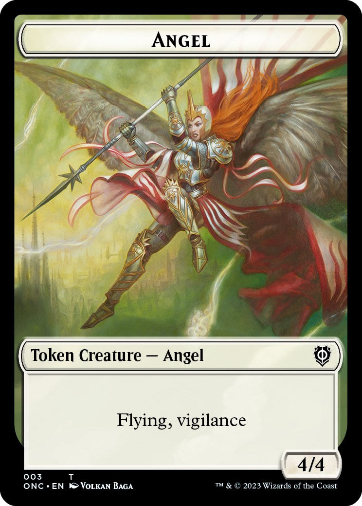 Soldier (008) // Angel Double-Sided Token [Phyrexia: All Will Be One Commander Tokens] | Deep Dive Games St. Marys