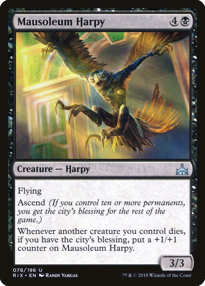 Mausoleum Harpy [Rivals of Ixalan] | Deep Dive Games St. Marys