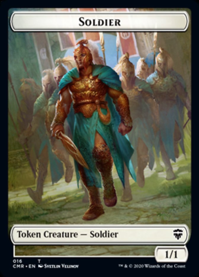 Cat // Soldier Double-Sided Token [Commander Legends Tokens] | Deep Dive Games St. Marys