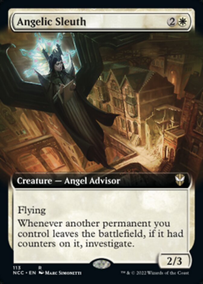 Angelic Sleuth (Extended Art) [Streets of New Capenna Commander] | Deep Dive Games St. Marys