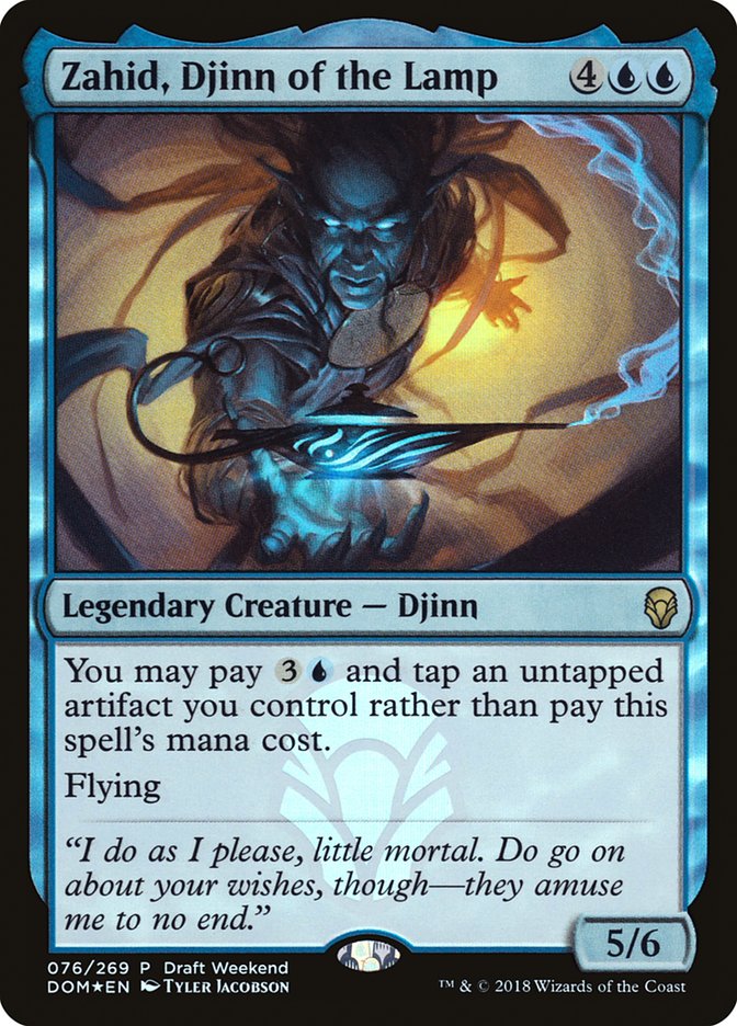 Zahid, Djinn of the Lamp (Draft Weekend) [Dominaria Promos] | Deep Dive Games St. Marys