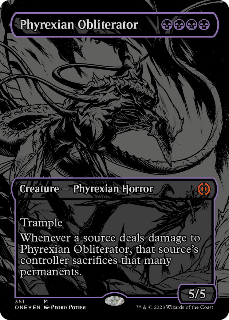 Phyrexian Obliterator (Oil Slick Raised Foil) [Phyrexia: All Will Be One] | Deep Dive Games St. Marys