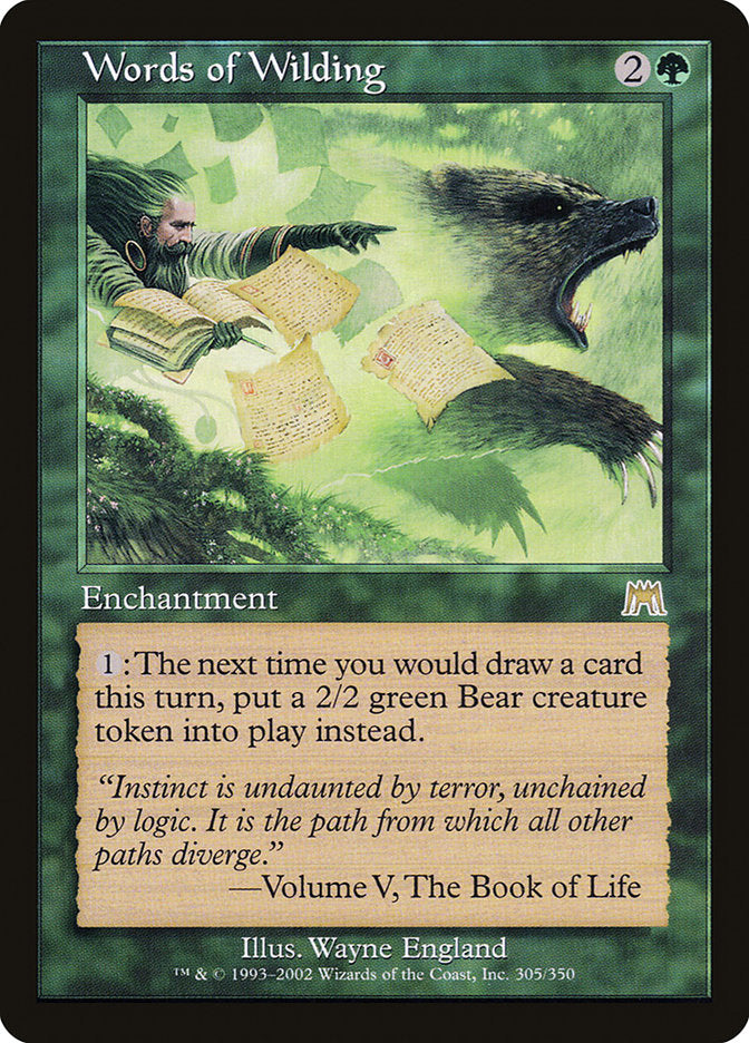 Words of Wilding [Onslaught] | Deep Dive Games St. Marys