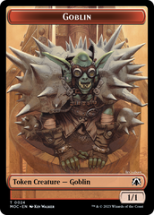 Goblin // Sliver Double-Sided Token [March of the Machine Commander Tokens] | Deep Dive Games St. Marys