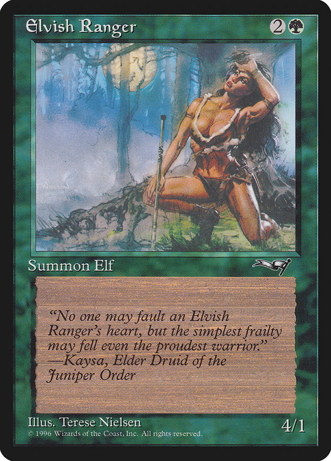 Elvish Ranger (Moon Background) [Alliances] | Deep Dive Games St. Marys