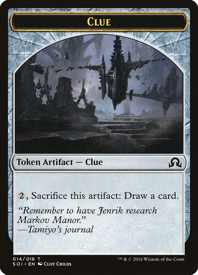 Clue Token (014/018) [Shadows over Innistrad Tokens] | Deep Dive Games St. Marys