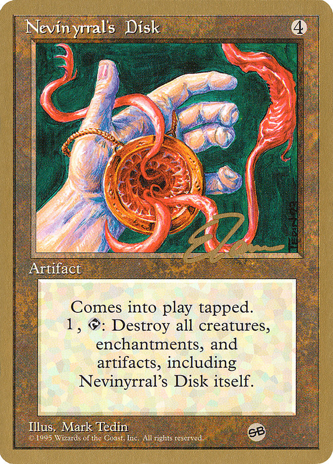 Nevinyrral's Disk (Eric Tam) (SB) [Pro Tour Collector Set] | Deep Dive Games St. Marys