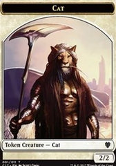 Cat // Cat Warrior Double-Sided Token [Commander 2017 Tokens] | Deep Dive Games St. Marys