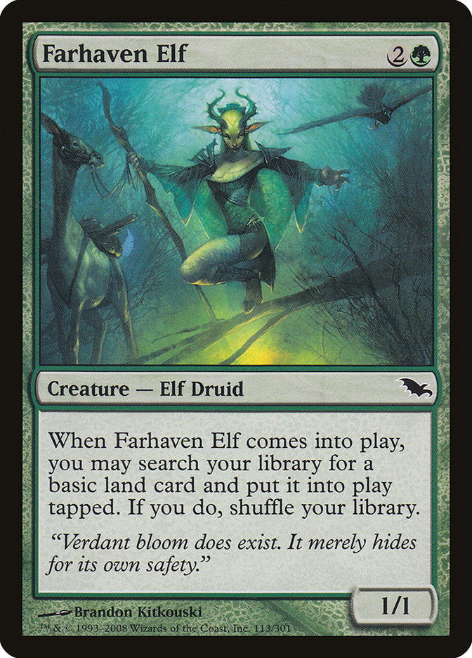 Farhaven Elf [Shadowmoor] | Deep Dive Games St. Marys