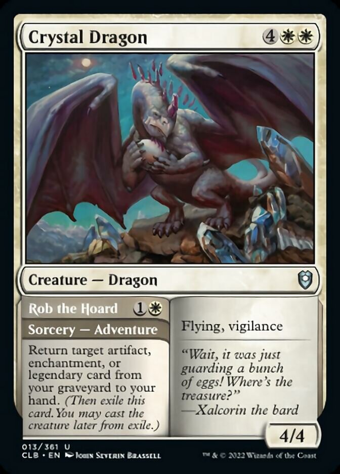 Crystal Dragon // Rob the Hoard [Commander Legends: Battle for Baldur's Gate] | Deep Dive Games St. Marys