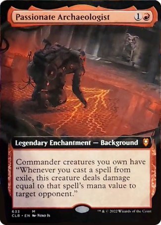 Passionate Archaeologist (Extended Art) [Commander Legends: Battle for Baldur's Gate] | Deep Dive Games St. Marys