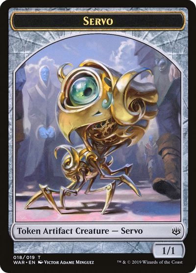 Servo // Wizard Double-Sided Token [Challenger Decks 2020 Tokens] | Deep Dive Games St. Marys