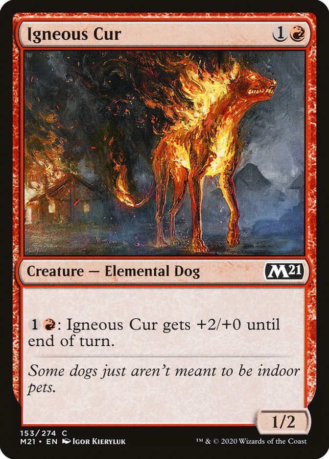 Igneous Cur [Core Set 2021] | Deep Dive Games St. Marys