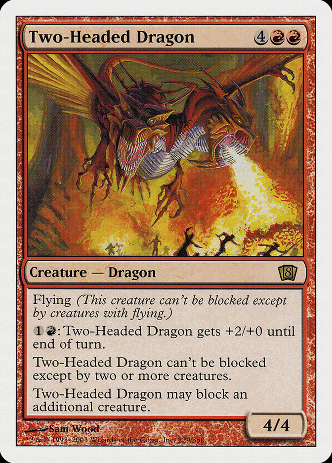 Two-Headed Dragon (Oversized) [Eighth Edition] | Deep Dive Games St. Marys
