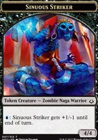 Sinuous Striker // Zombie Double-Sided Token [Hour of Devastation Tokens] | Deep Dive Games St. Marys