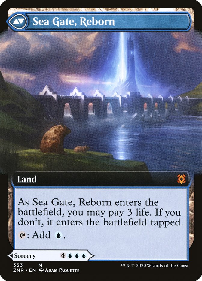 Sea Gate Restoration // Sea Gate, Reborn (Extended Art) [Zendikar Rising] | Deep Dive Games St. Marys