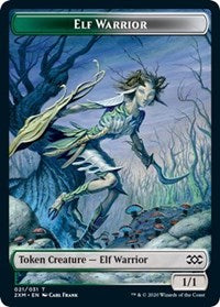 Elf Warrior // Plant Double-Sided Token [Double Masters Tokens] | Deep Dive Games St. Marys