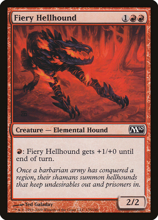 Fiery Hellhound [Magic 2010] | Deep Dive Games St. Marys