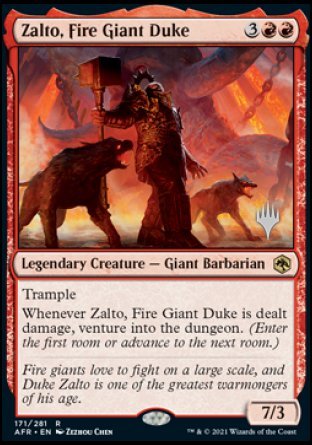 Zalto, Fire Giant Duke (Promo Pack) [Dungeons & Dragons: Adventures in the Forgotten Realms Promos] | Deep Dive Games St. Marys