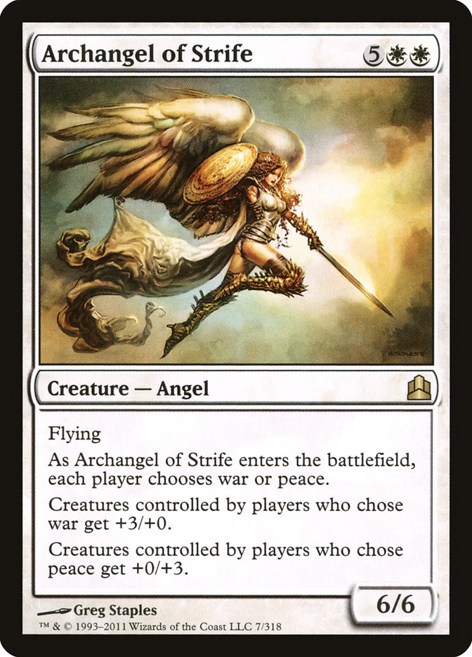 Archangel of Strife [Commander 2011] | Deep Dive Games St. Marys