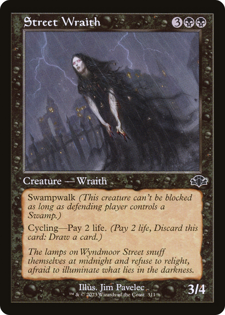 Street Wraith (Retro) [Dominaria Remastered] | Deep Dive Games St. Marys