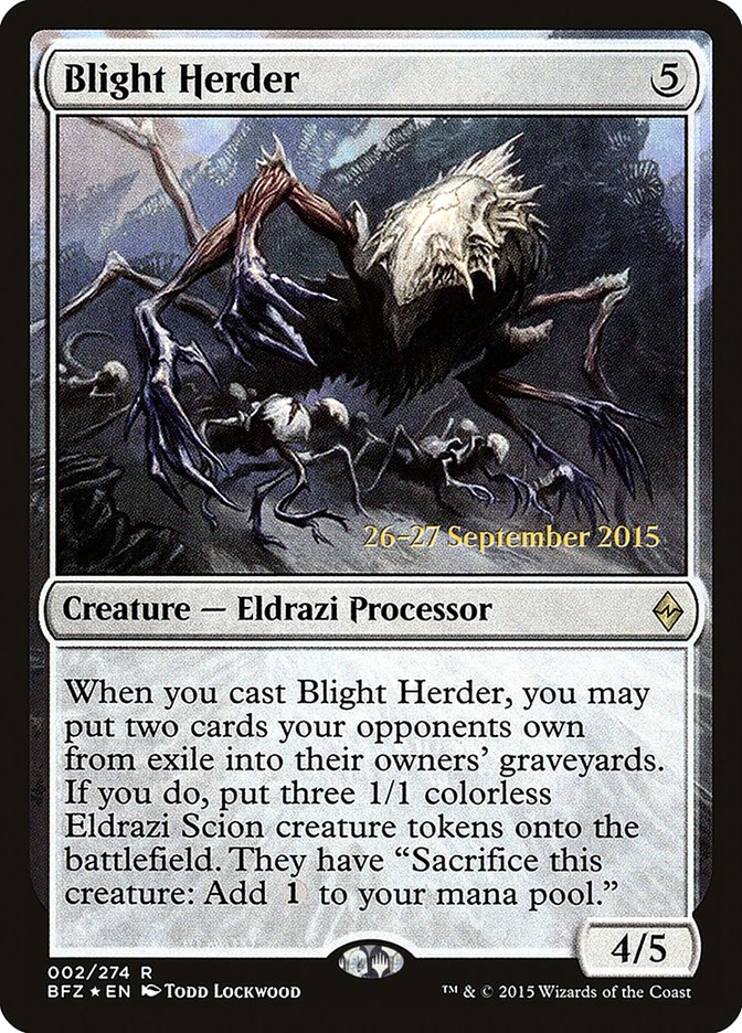 Blight Herder [Battle for Zendikar Prerelease Promos] | Deep Dive Games St. Marys