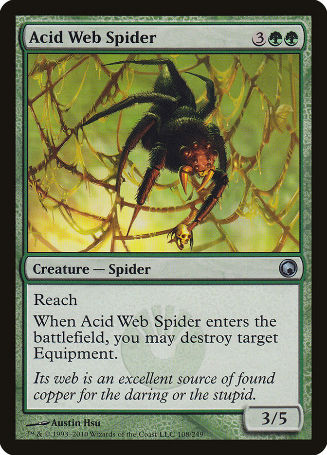 Acid Web Spider [Scars of Mirrodin] | Deep Dive Games St. Marys