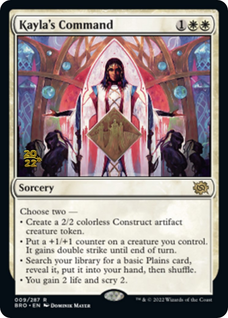 Kayla's Command [The Brothers' War Prerelease Promos] | Deep Dive Games St. Marys