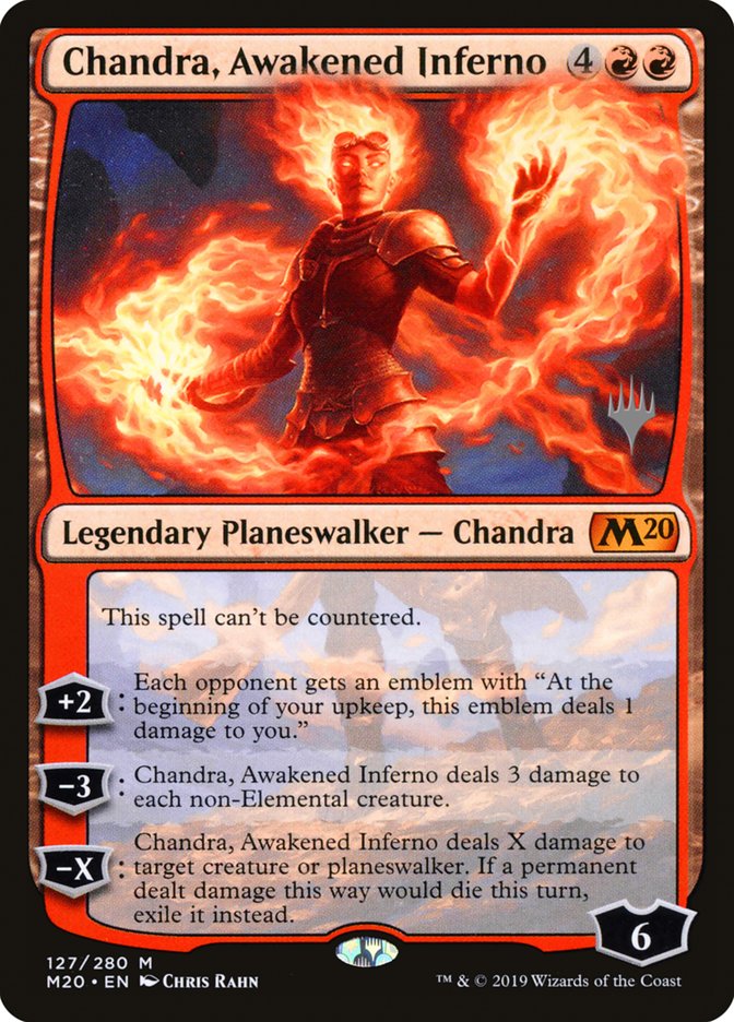 Chandra, Awakened Inferno (Promo Pack) [Core Set 2020 Promos] | Deep Dive Games St. Marys