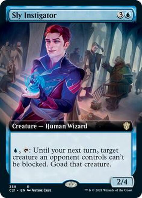 Sly Instigator (Extended Art) [Commander 2021] | Deep Dive Games St. Marys