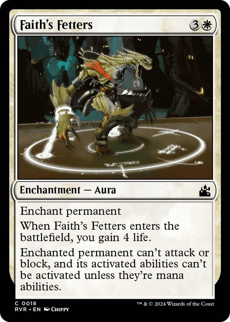 Faith's Fetters [Ravnica Remastered] | Deep Dive Games St. Marys