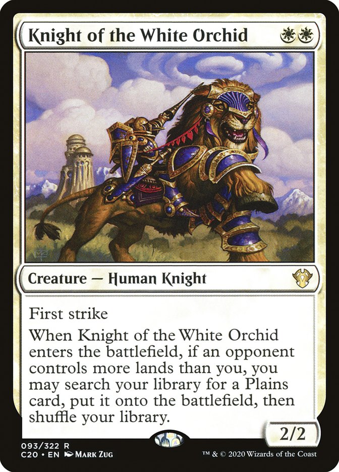 Knight of the White Orchid [Commander 2020] | Deep Dive Games St. Marys
